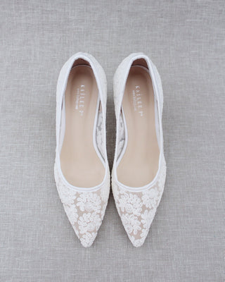 Lace Bridal Pump