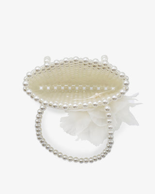 Pearl Beaded Wedding Handbag with Ophelia FlowersClutch