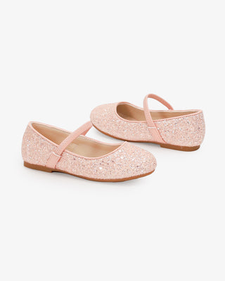 Rock Glitter Mary Jane Ballet FlatsKids Shoes