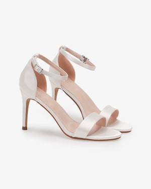 Satin High Heel Wedding Sandals