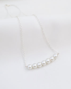 Tamara Pearls Bar Necklace