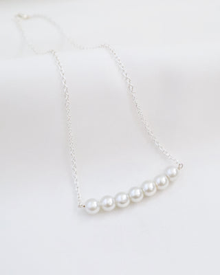 Tamara Pearls Bar Necklace