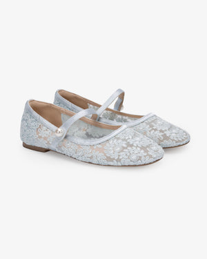 Crochet Lace Mary Jane Wedding Flats