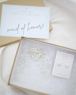 Serene Sparkle Wedding Proposal Gift Set