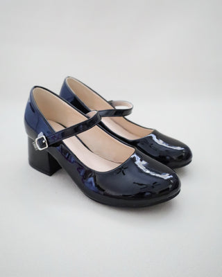 Patent Mary Jane Girls Block Heel