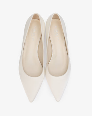 Satin Pointy Toe Wedding FlatWomen Shoes