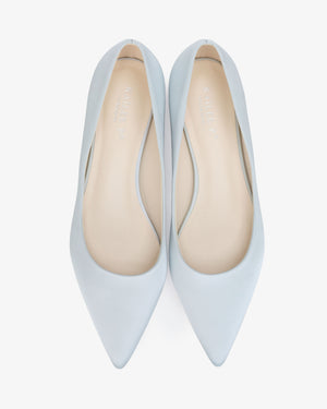 Satin Pointy Toe Wedding Flat