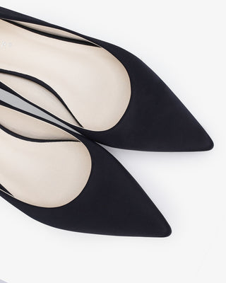Satin Pointy Toe Evening PumpsWomen Shoes