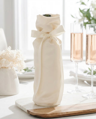 Satin Wedding Wine BagWine Bag