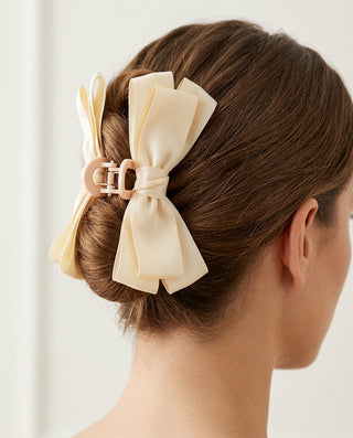 Satin Bow Claw ClipHair Clips