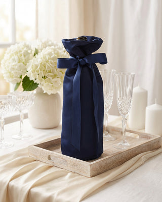 Satin Wedding Wine BagWine Bag