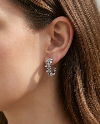 Rhinestones Starlight Hoops Earring