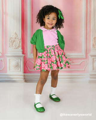Rock Glitter Mary Jane Ballet FlatsKids Shoes