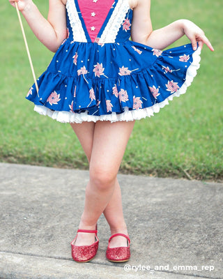 Rock Glitter Mary Jane Ballet FlatsKids Shoes