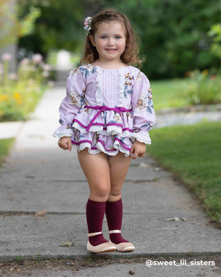 Satin Flats with Velcro Ankle StrapKids Shoes