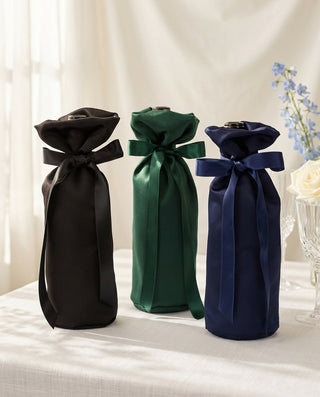 Satin Wedding Wine BagWine Bag
