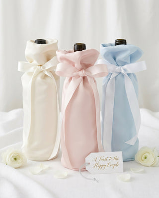 Satin Wedding Wine BagWine Bag