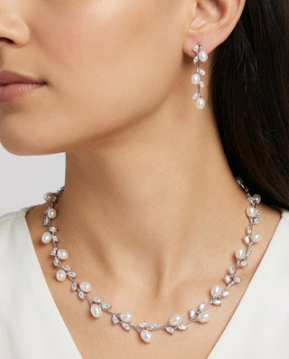 Whispering Pearl Flowers Jewelry SetJewelry