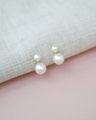Cara Double Pearl Earring