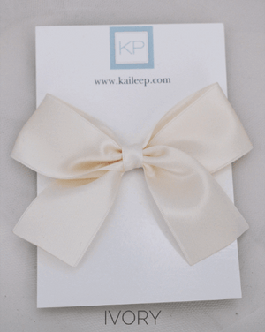 Satin Bow Hair Clips for Girls