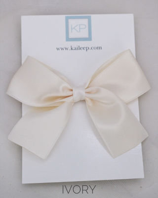Satin Bow Hair Clips for Girls
