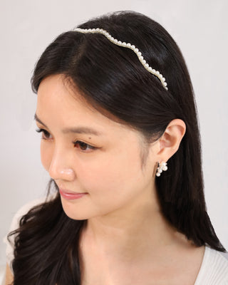 Freyja Bridal Pearls Headband