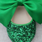 Green Glitter/Green Bow