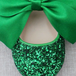 Green Glitter/Green Bow