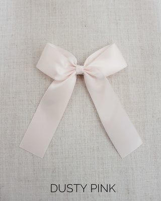 Long Tail Satin Hair Bows for GirlsHair Clips