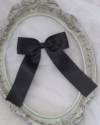 Long Tail Satin Hair Bows for GirlsHair Clips