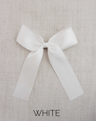 Long Tail Satin Hair Bows for GirlsHair Clips