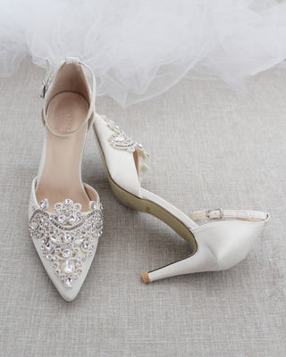 Embellished Rhinestones Wedding Heel