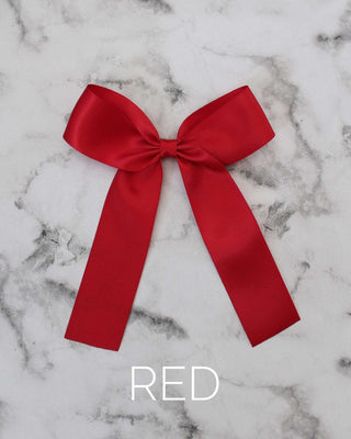 Long Tail Satin Hair Bows for GirlsHair Clips