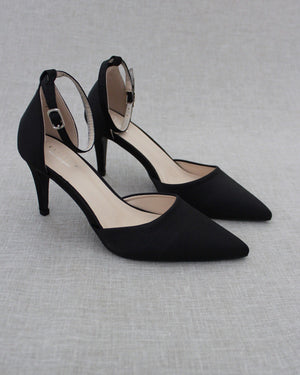 Simple Satin Evening Heels