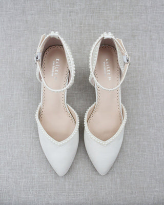 ivory pearl wedding shoes