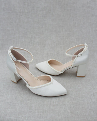 ivory pearl wedding shoes