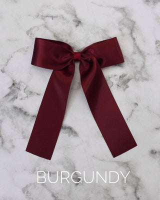 Long Tail Satin Hair Bows for GirlsHair Clips