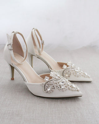 Embellished Rhinestones Wedding Heel
