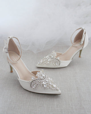 Embellished Rhinestones Wedding Heel
