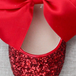 Red Glitter/Red Bow