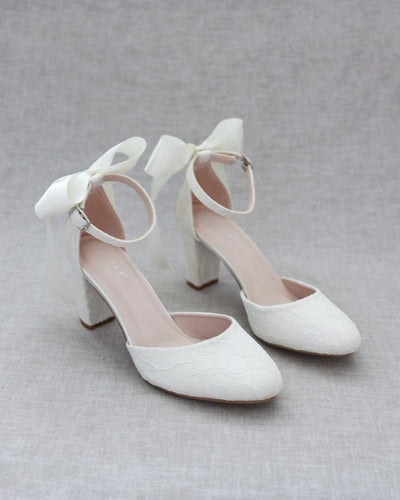 ivory lace wedding shoes