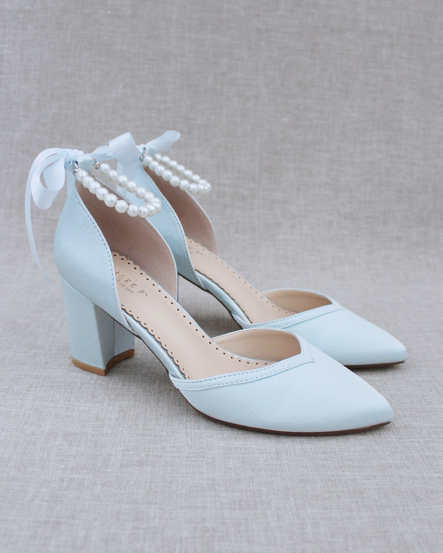 White Satin Heels - Pearl Platform Heels - High Heel Sandals - Lulus