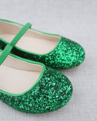Rock Glitter Mary Jane Ballet Flats