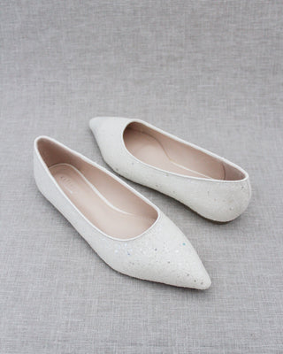 Pointy Toe Glitter FlatsWomen Shoes