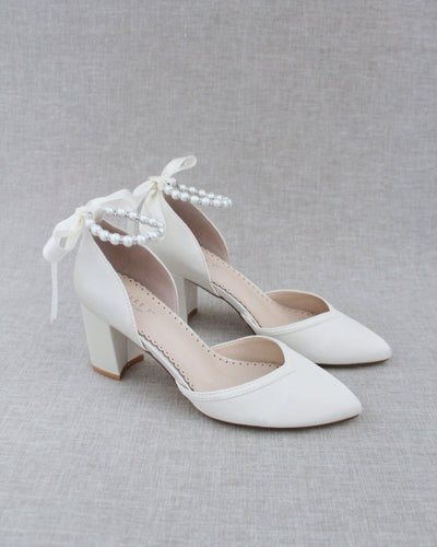 ivory pearl wedding shoes