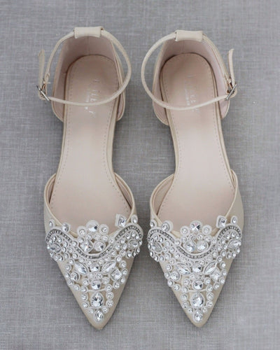 Women Champagne Shoes, Wedding Shoes, Bridesmaids Shoes, Prom Shoes ...