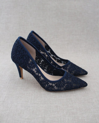Lace Evening Pump