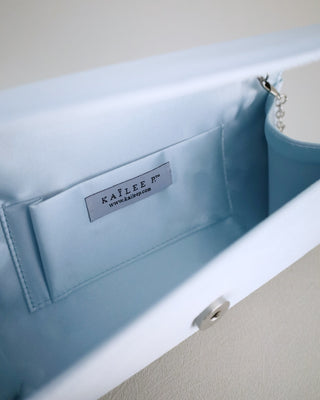 Satin Wedding Clutch with Tulle BowClutch