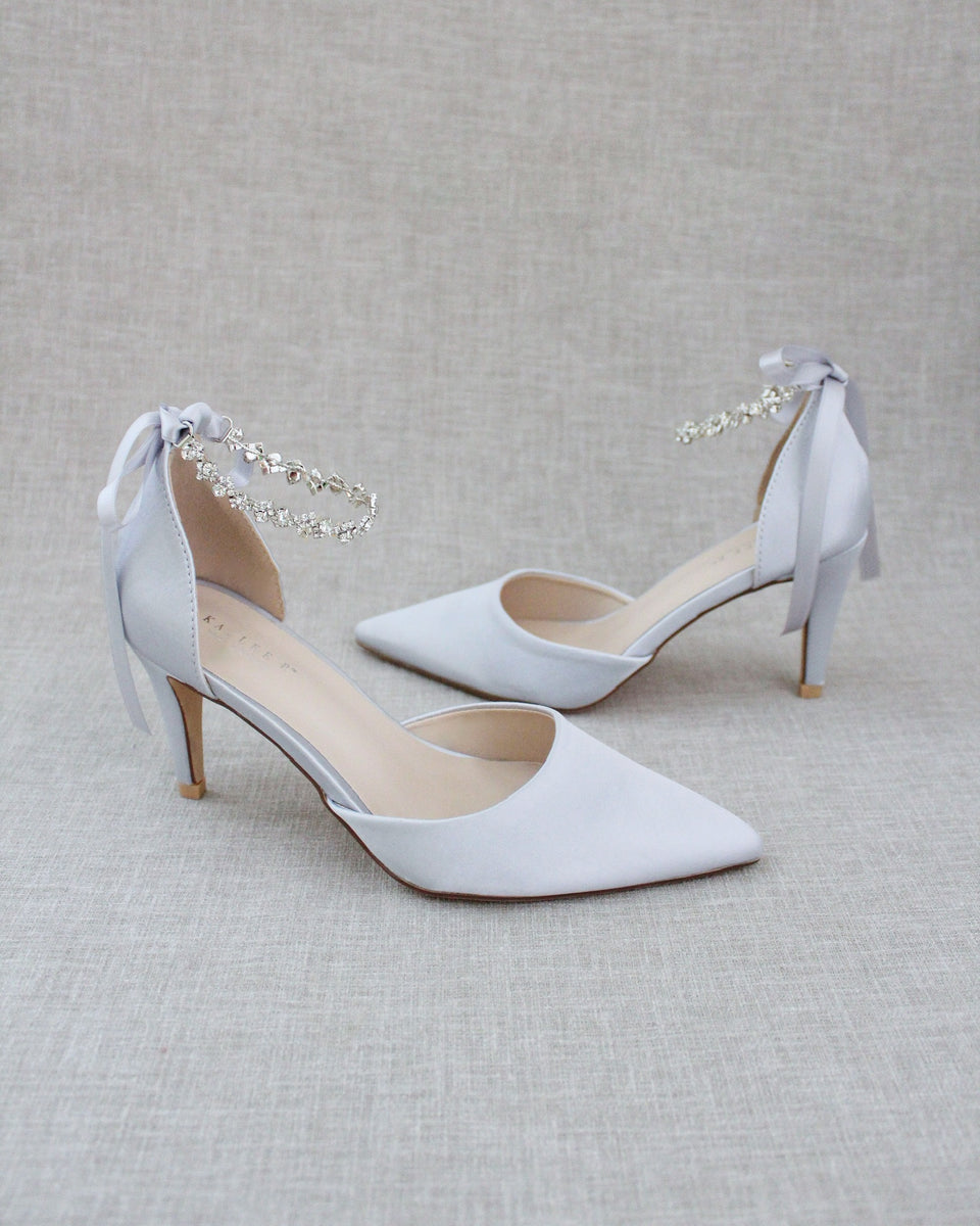 Evening Pumps With Floral Crystal Detail, Prom Shoes, Formal Shoes ...