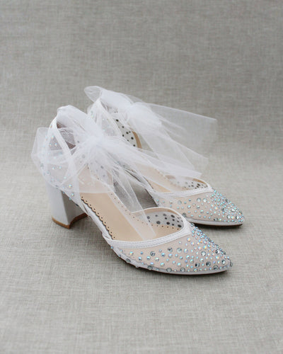 White wedding shoes 